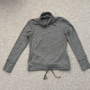 Nike Heather Green Cowl Neck Top